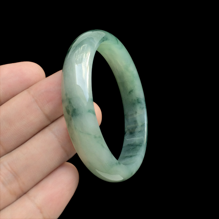 糯冰种飘花手镯（61.1mm）