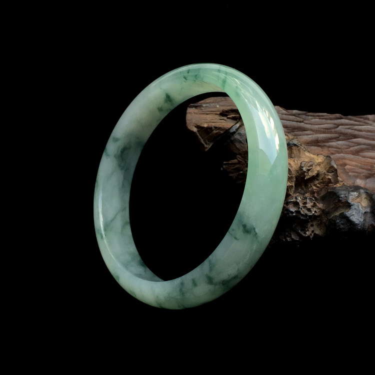 糯冰种飘花手镯（61.1mm）