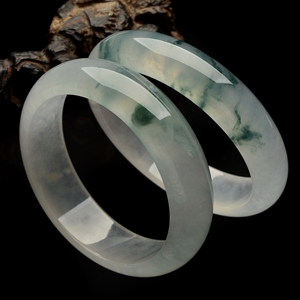 （超值推荐）冰种飘花手镯（一对）（58.2mm,60mm）