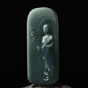 （超值推荐）糯冰种蓝水地藏王挂件