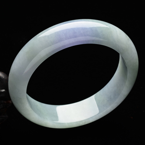 (超值推荐)糯冰种晴水带紫罗兰手镯(56.6mm)