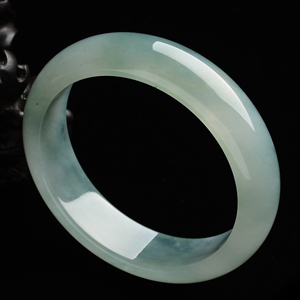 (超值推荐)糯冰种晴水手镯(54.6mm)