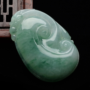 (超值推荐)糯冰种飘花如意挂件