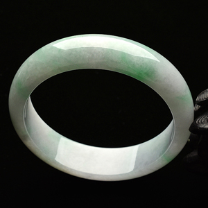 （超值推荐）糯冰种飘翠手镯（57mm）