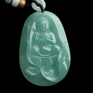 （超值推荐）糯冰种晴水释迦牟尼挂件