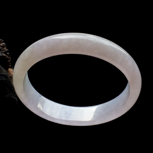 （超值推荐）糯冰种淡紫罗兰贵妃镯（52.5mm-47.7mm）