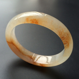 (超值推荐)糯冰种飘黄翡贵妃镯(52.8mm-46.6mm)