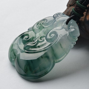 (超值推荐)冰种飘花如意寿挂件