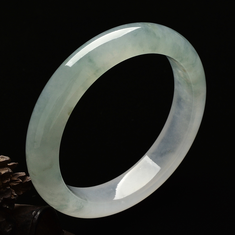 |（超值推荐）冰种飘花手镯（56.4mm）