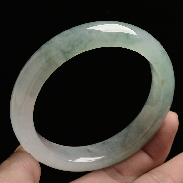 |（超值推荐）冰种飘花手镯（56.4mm）
