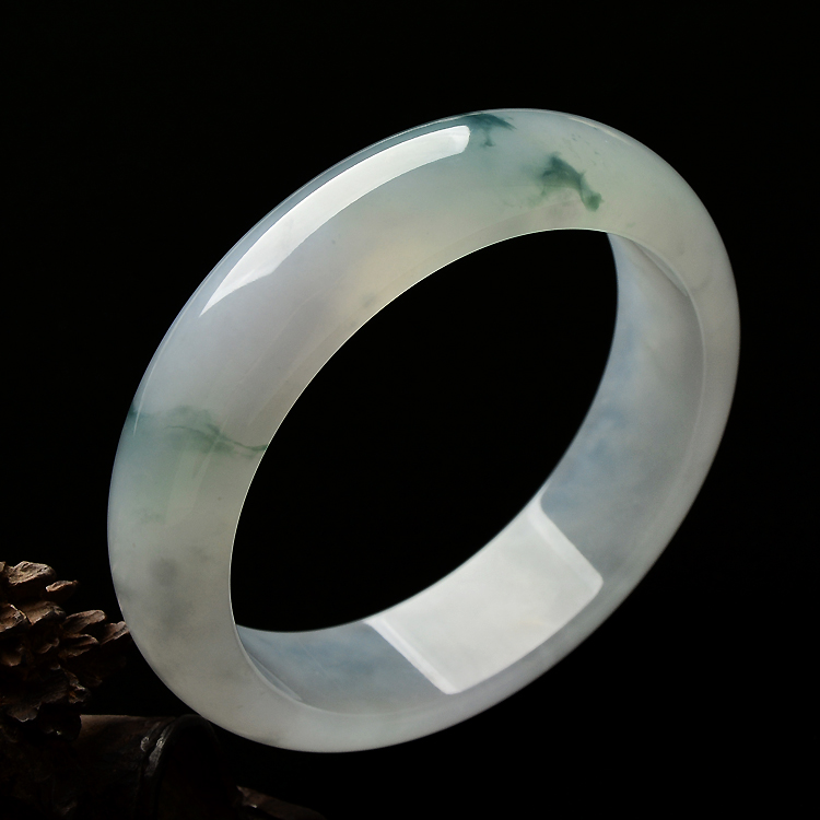 （超值推荐）冰种飘花手镯（58.6mm）