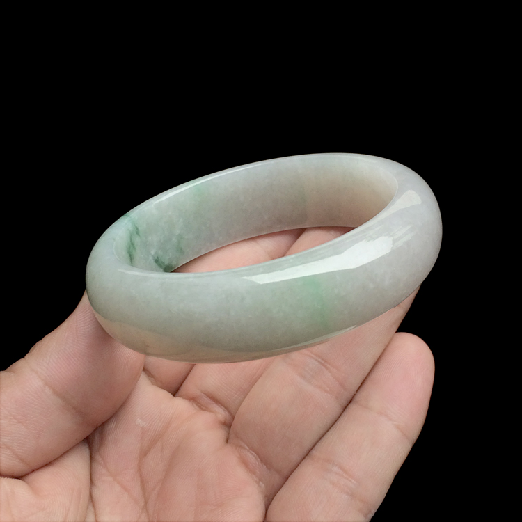 （超值推荐）糯冰种飘花手镯（59.5mm）