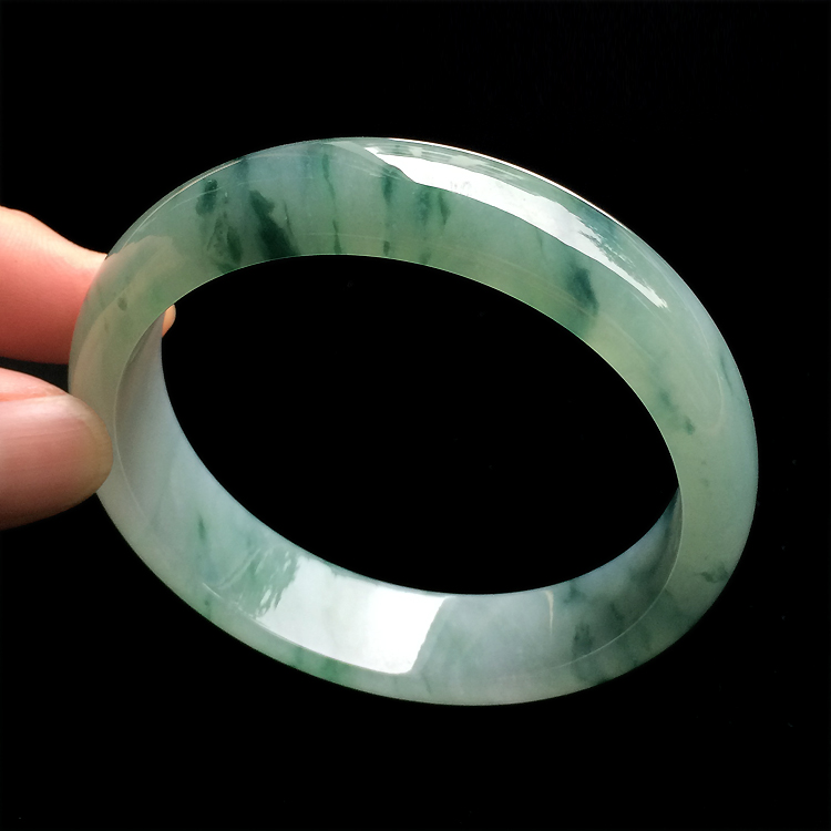 （超值推荐）糯冰种飘花手镯（57.1mm）