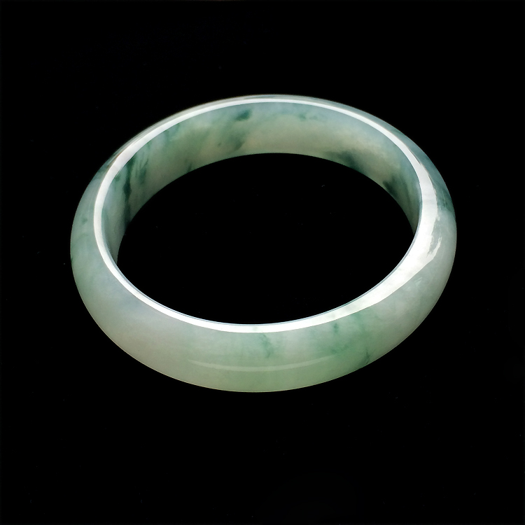 （超值推荐）糯冰种飘花手镯（57.1mm）