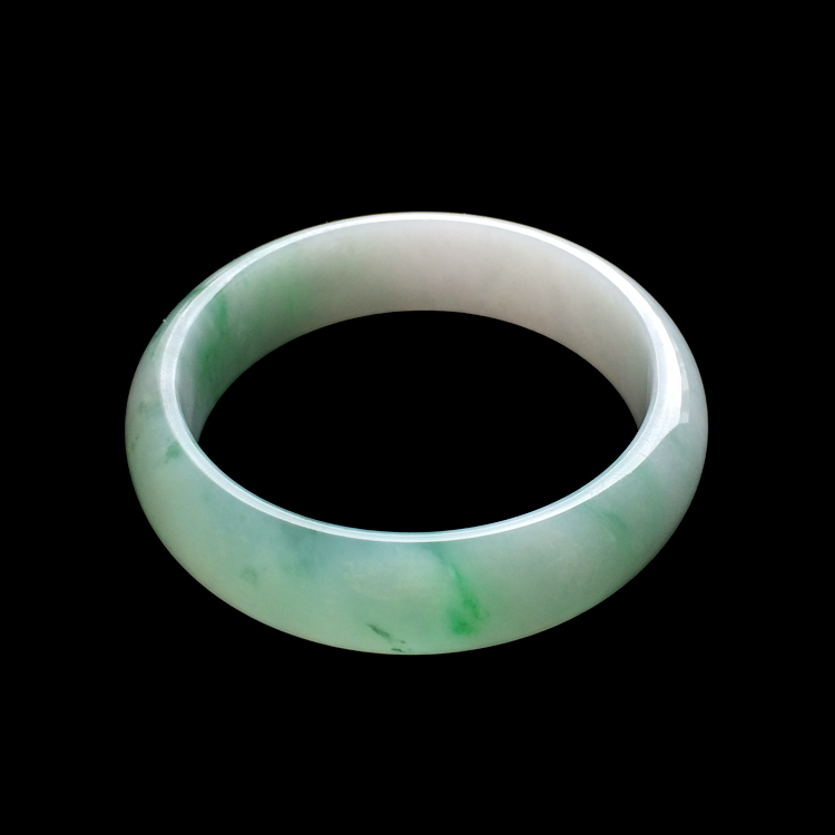 （超值推荐）糯冰种飘翠手镯（60.1mm）