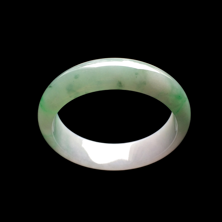 （超值推荐）糯冰种飘翠手镯（60.1mm）