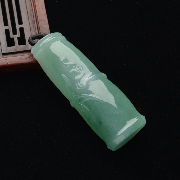 (超值推荐)糯冰种晴水略飘花节节高挂件