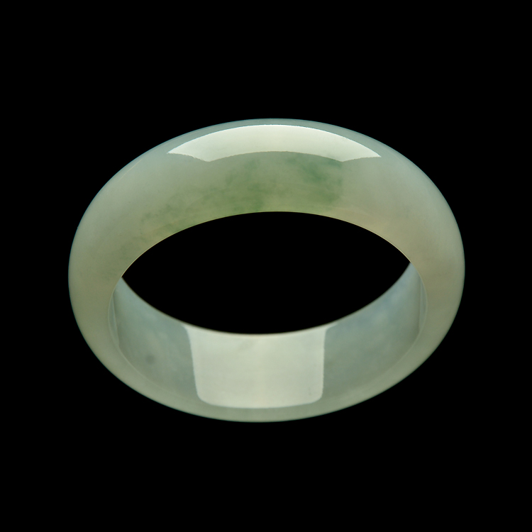 （超值推荐）糯冰种略飘花手镯（56mm）