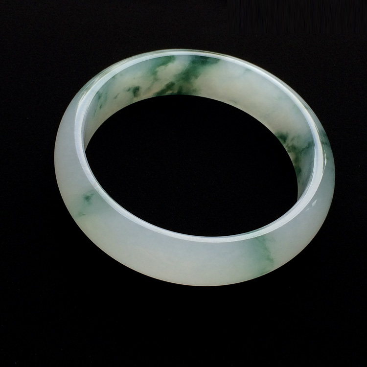 （超值推荐）糯冰种飘花手镯（60.2mm）