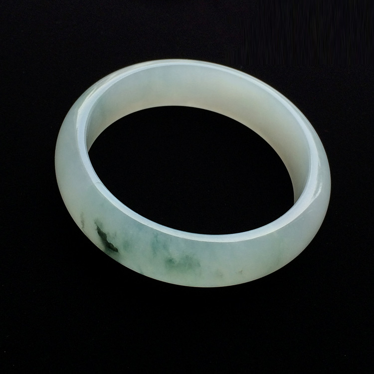 （超值推荐）糯冰种飘花手镯（57.7mm）