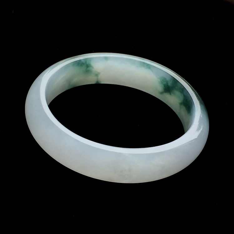 （超值推荐）冰种飘花贵妃镯（53.5mm-46.7mm）