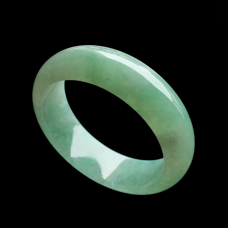 糯冰种晴水手镯（53.5mm）