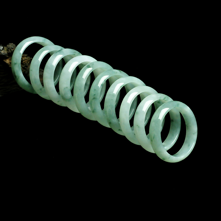（超值推荐）糯冰种飘花手镯（10支一批走）（最大：60.1mm 最小：56.1mm）