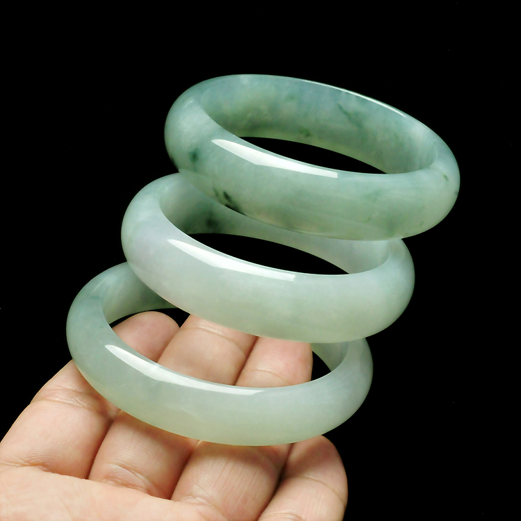 （超值推荐）糯冰种飘花手镯（10支一批走）（最大：60.1mm 最小：56.1mm）