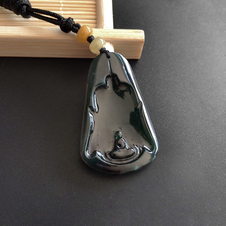 （超值推荐）冰种蓝水静悟挂件