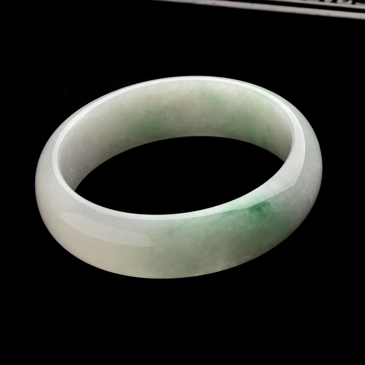 （超值推荐）糯冰种飘花手镯（59.6mm）