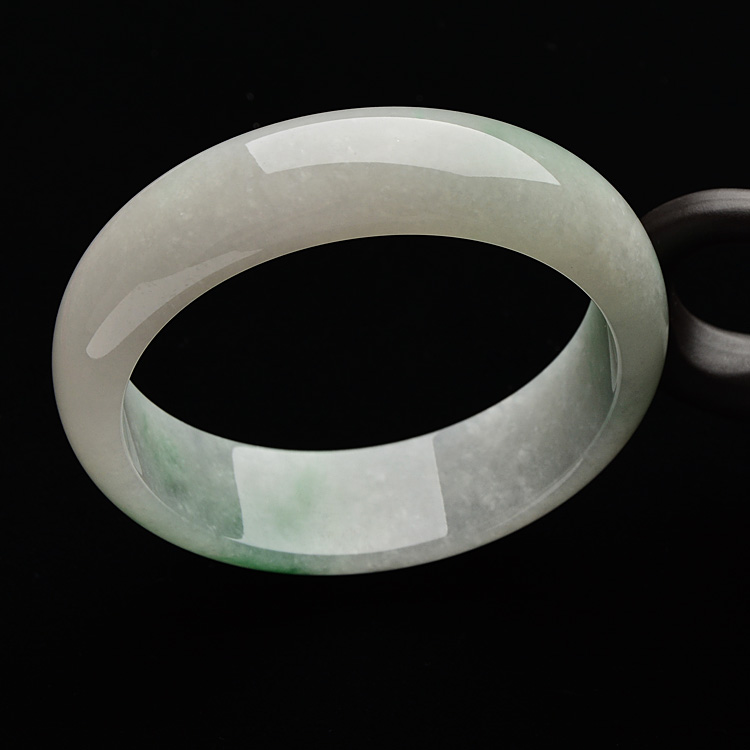 （超值推荐）糯冰种飘花手镯（59.6mm）