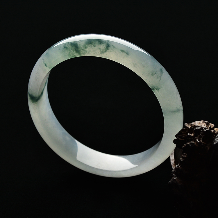 （超值推荐）冰种飘花手镯（56.8mm）