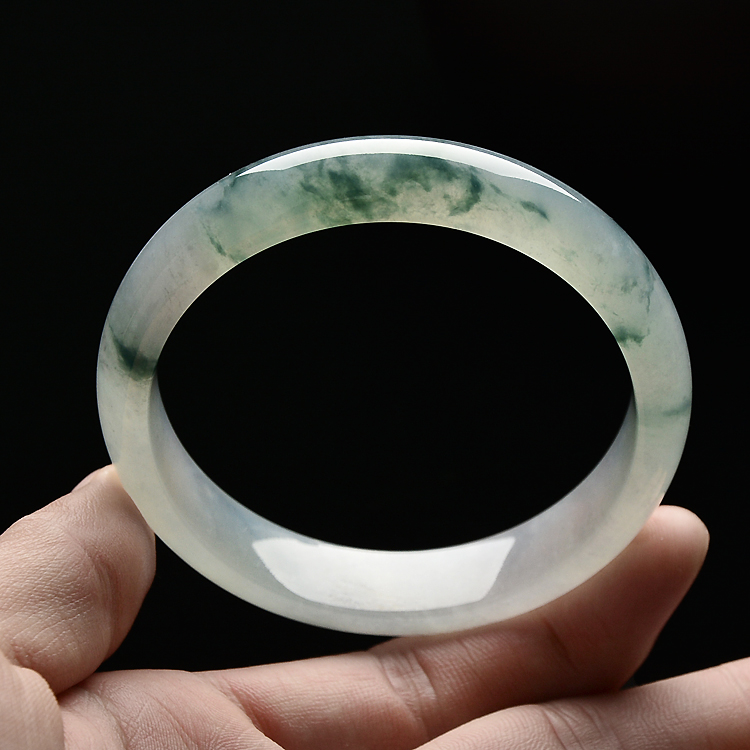 （超值推荐）冰种飘花手镯（56.8mm）
