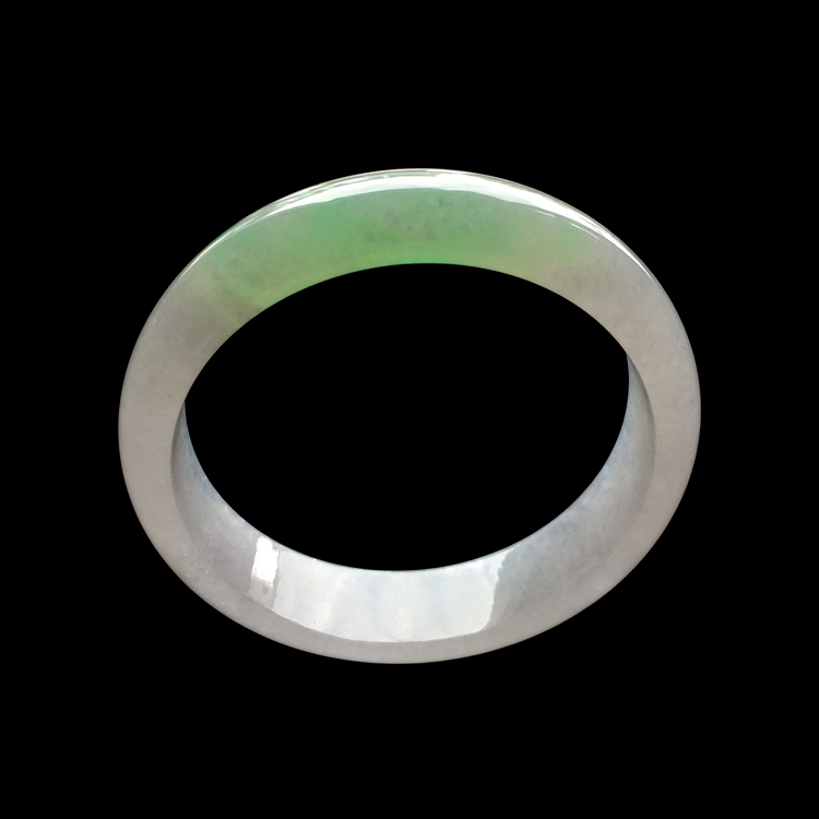 （超值推荐）糯冰种淡春带彩手镯（58.6mm）