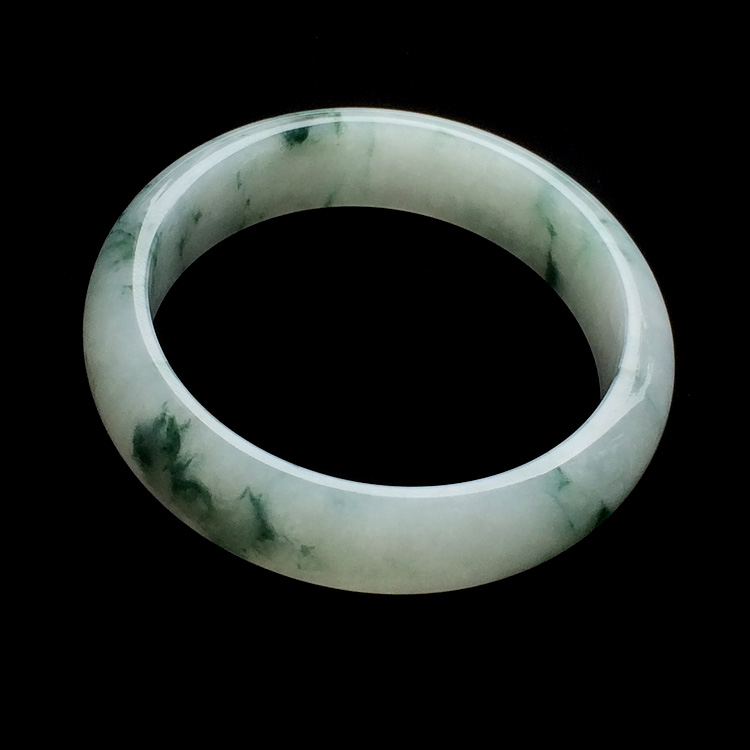 （超值推荐）糯冰种飘花手镯（58.1mm）