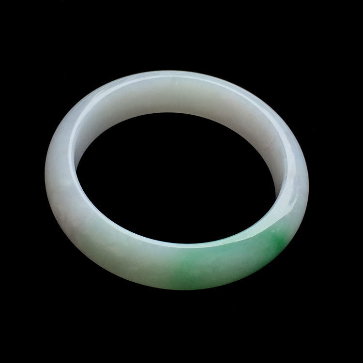 （超值推荐）糯冰种飘翠手镯（56.7mm）