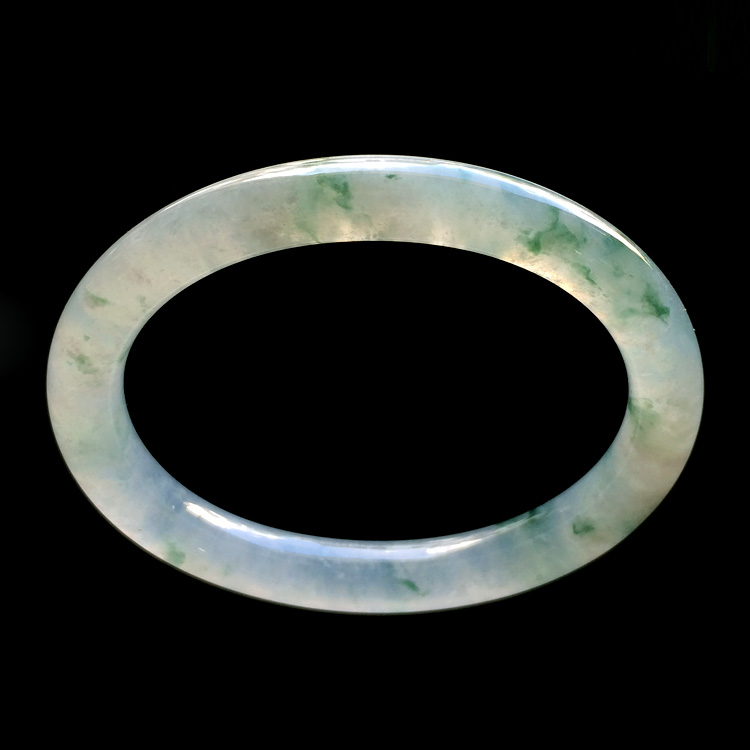 （超值推荐）冰种飘花圆条贵妃镯（54.7mm-48.1mm）