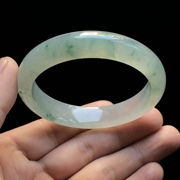 （超值推荐）冰种飘花手镯（55.5mm）