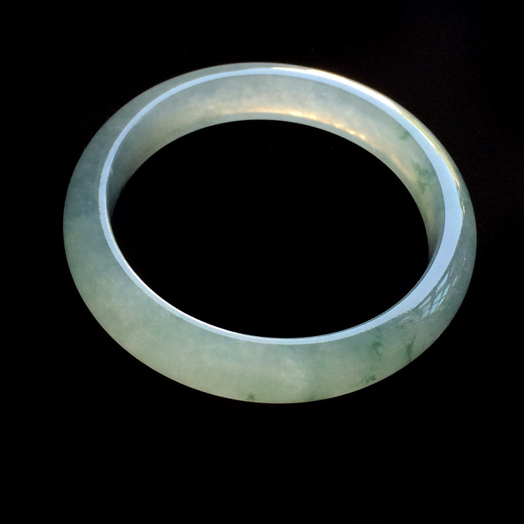 （超值推荐）冰种飘花手镯（55.5mm）
