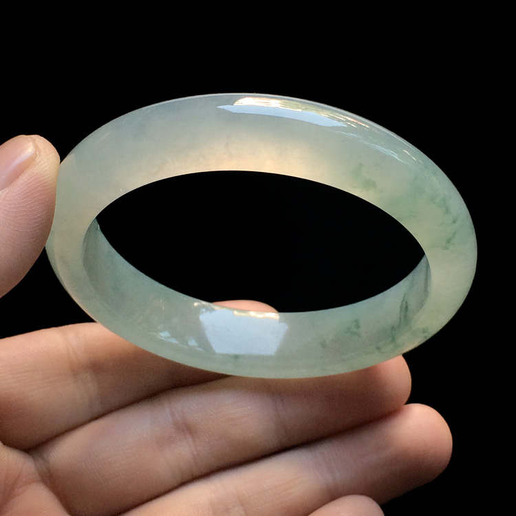 （超值推荐）冰种飘花手镯（55.5mm）
