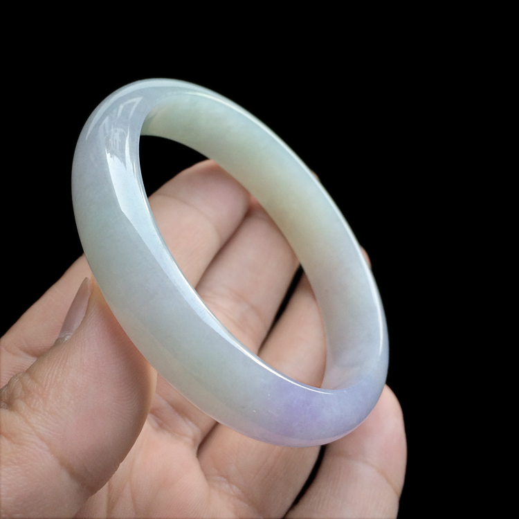 （超值推荐）糯冰种晴水紫罗兰手镯（58.6mm）