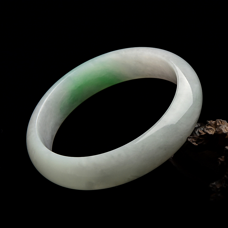 （超值推荐）糯冰种飘翠手镯（58.4mm）