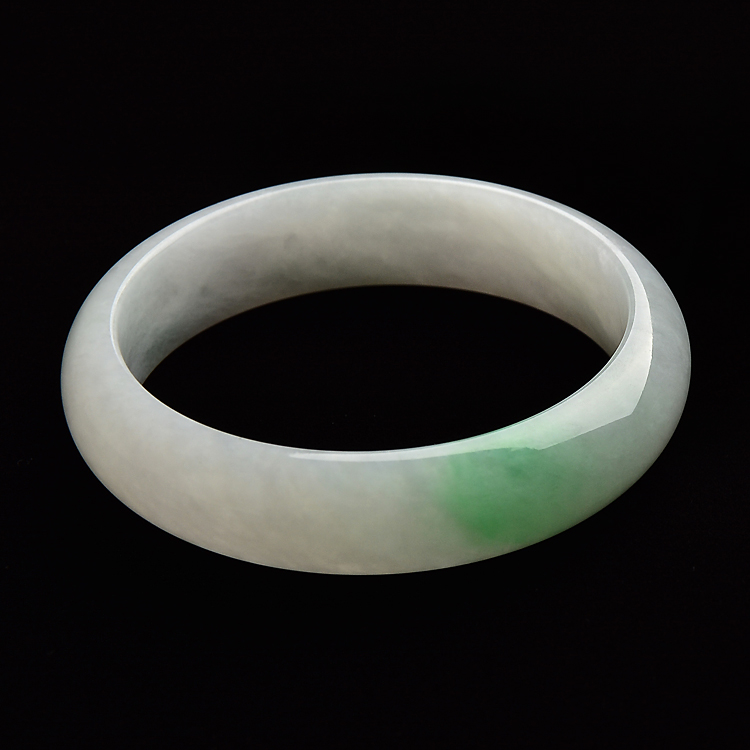 （超值推荐）糯冰种飘翠手镯（59.1mm）