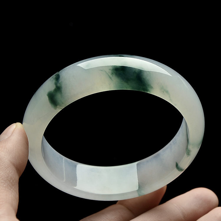 （超值推荐）冰种飘花手镯（60.3mm）