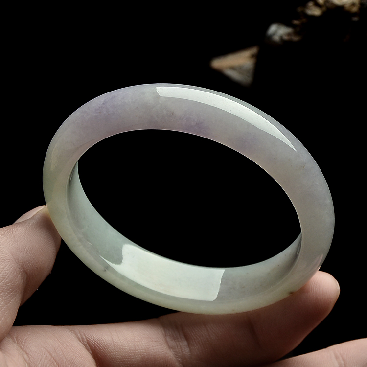 （超值推荐）糯冰种晴水紫罗兰贵妃镯（55mm-47.5mm）