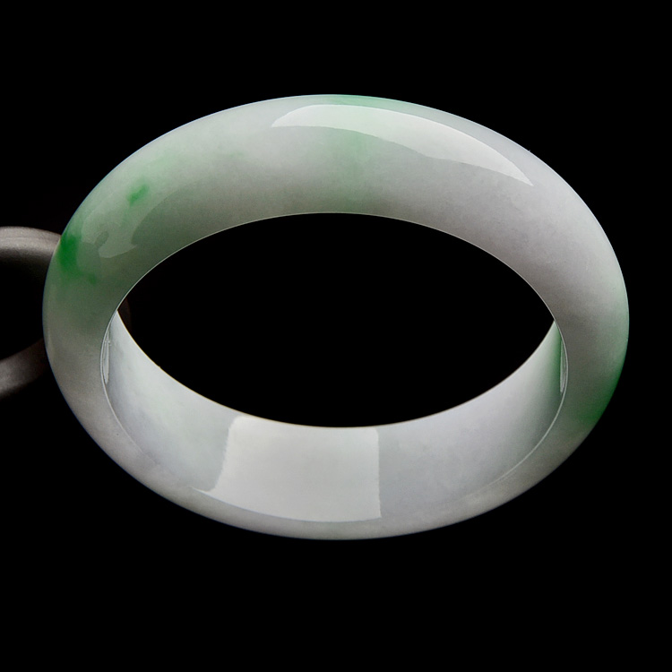 （超值推荐）糯冰种飘翠手镯（58.5mm）