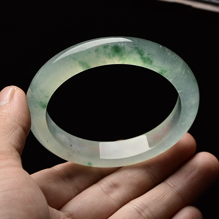 （超值推荐）冰种飘花手镯（57mm）