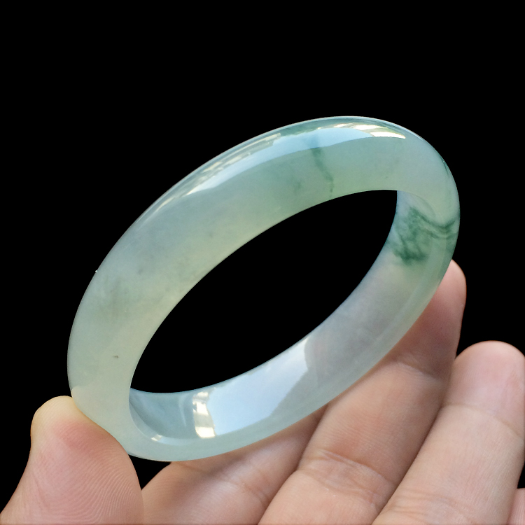 （超值推荐）冰种飘花手镯（54.7mm）