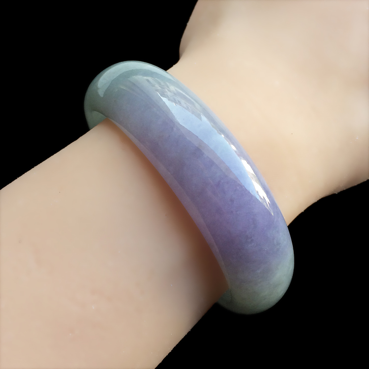 （超值推荐）糯冰种晴水紫罗兰手镯（57mm）