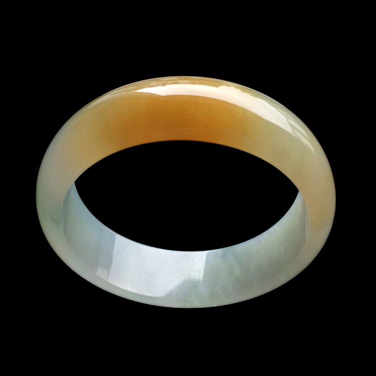 （超值推荐）糯冰种黄翡手镯（56.3mm）